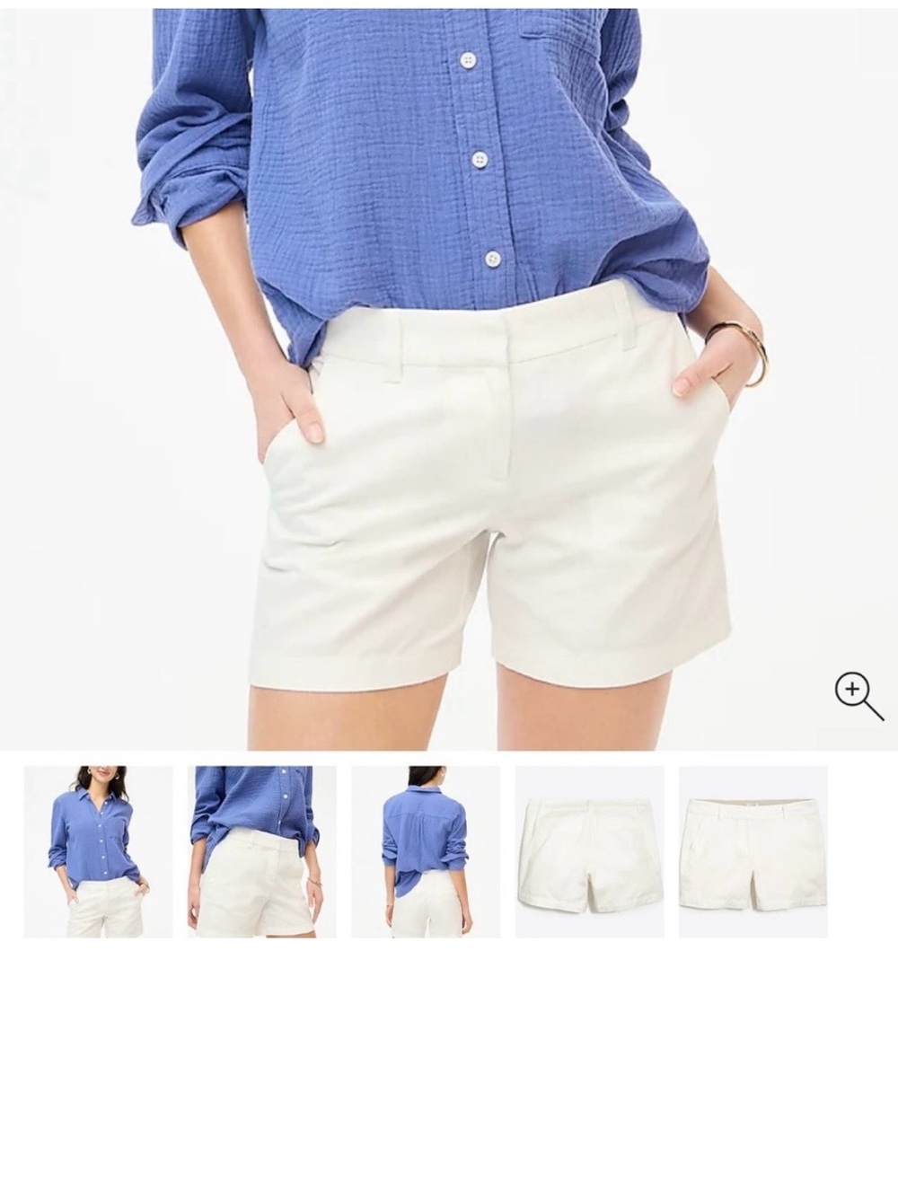 J. Crew Factory Women's White Tailored Shorts